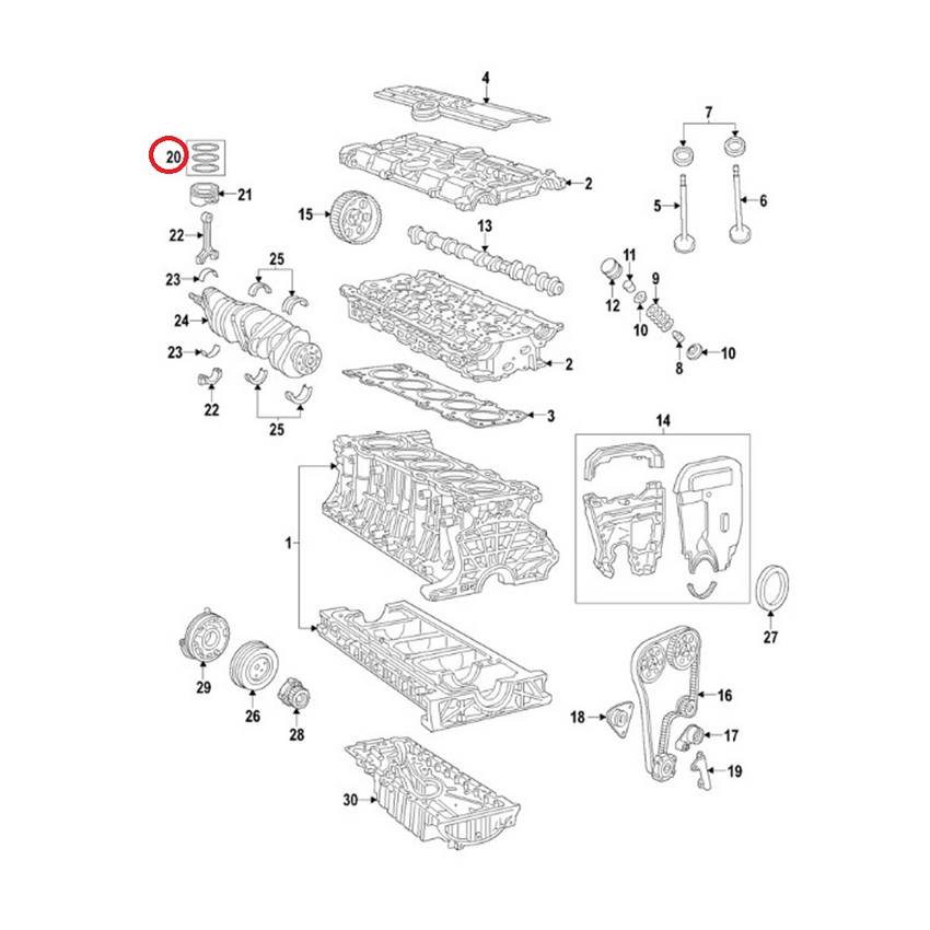 Volvo Engine Piston Ring 9487333